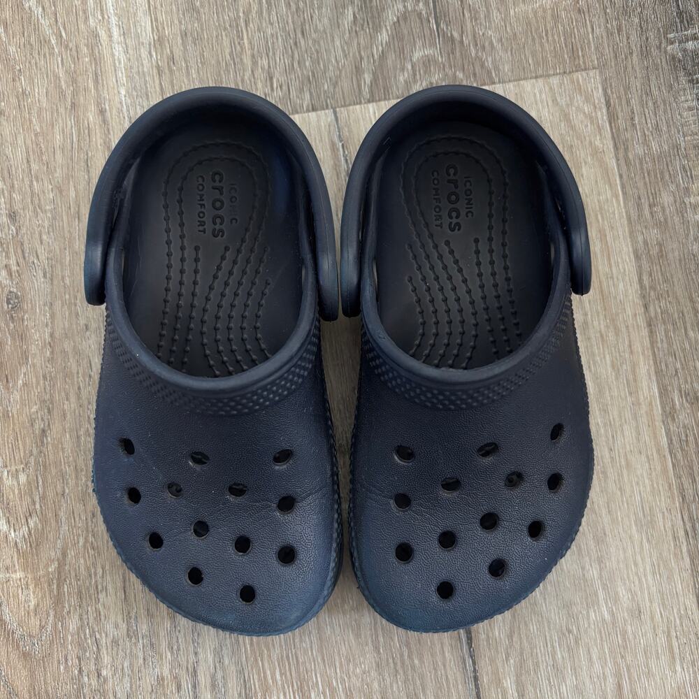 Crocs Toddler Boy Classic Clogs Navy Blue - Size: 8 - Picture 2 of 6